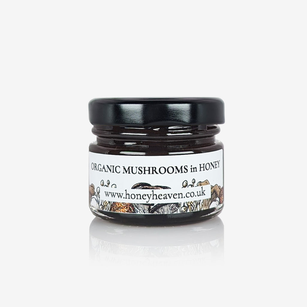 Organic Mini Mushrooms in Honey 40g