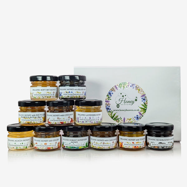 Great selection of mini honey