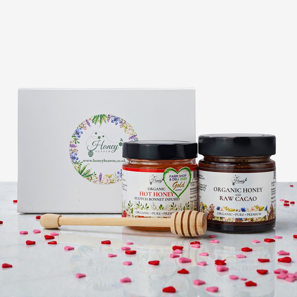 Hot honey and Cacao honey gift set
