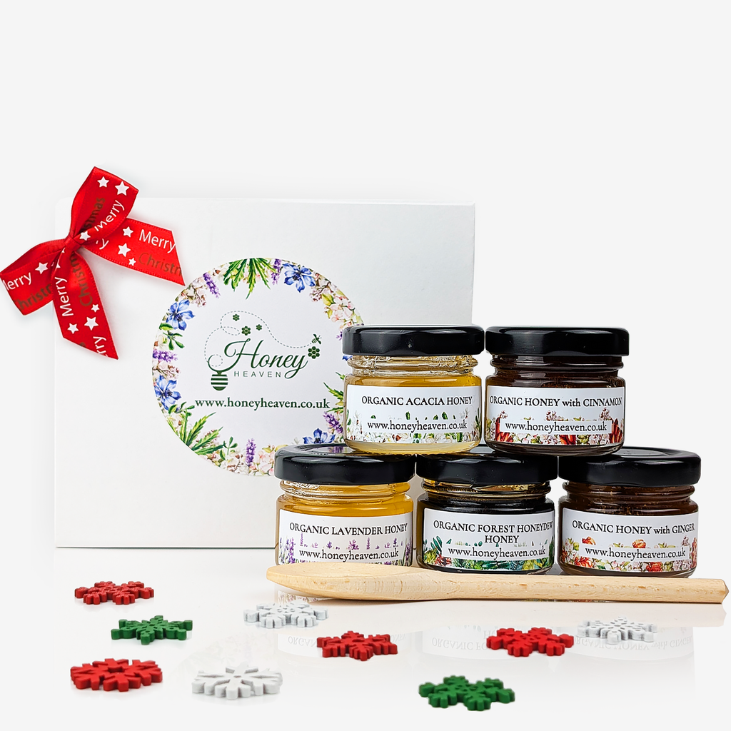 organic raw mini honey gift set